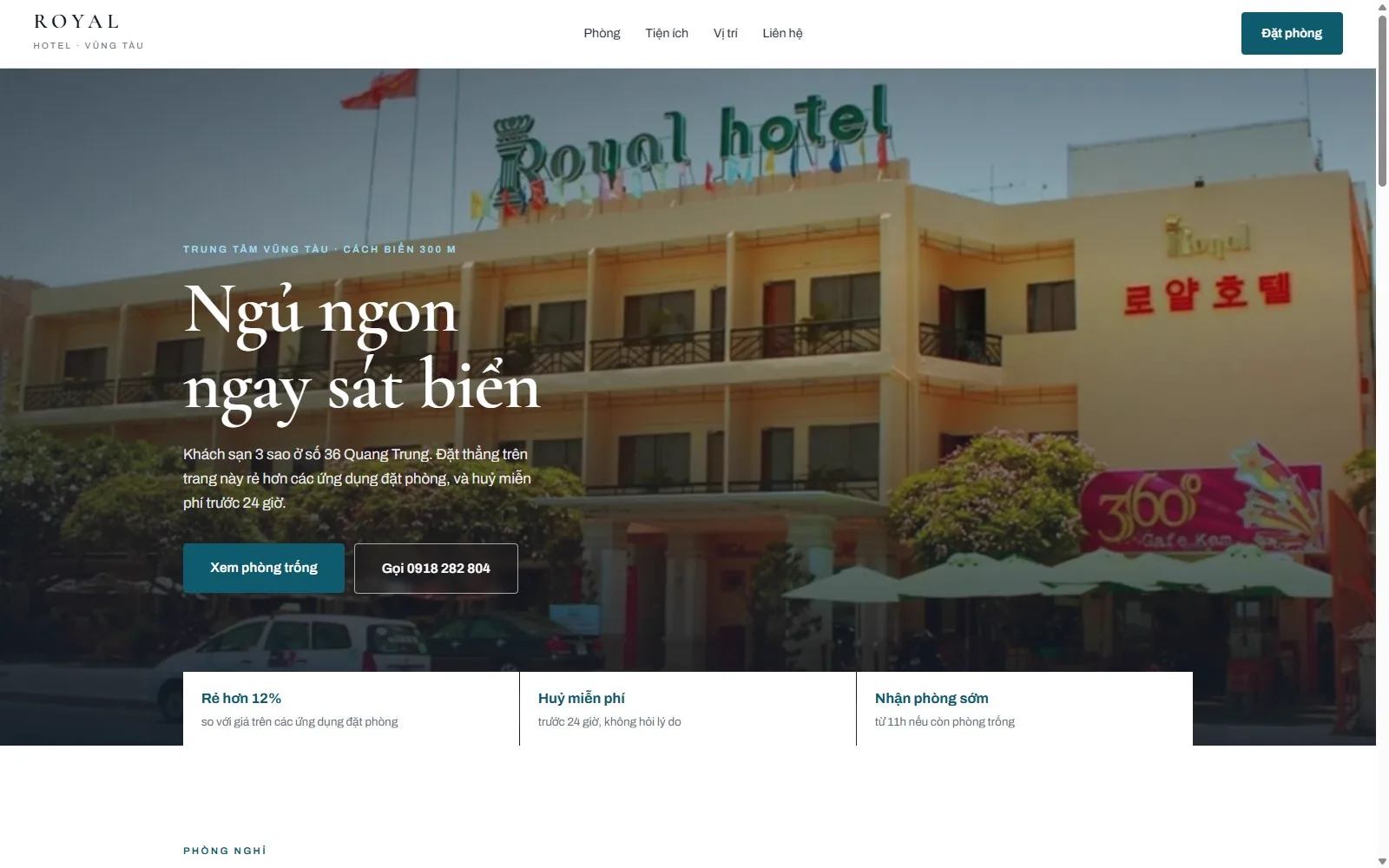 Khách sạn Royal Vũng Tàu — Sau